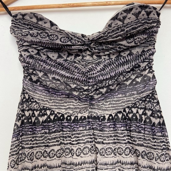 Free People dress bohemian strapless nude beige black bohemian neutral tone smal - Picture 6 of 16